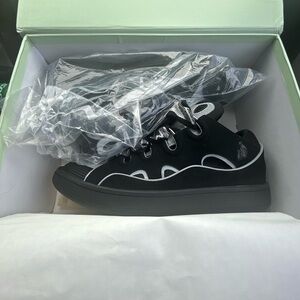 Black and grey reflective lanvins